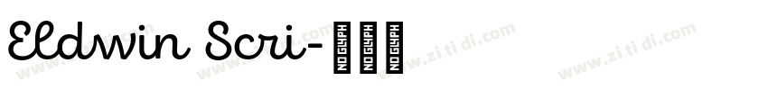 Eldwin Scri字体转换